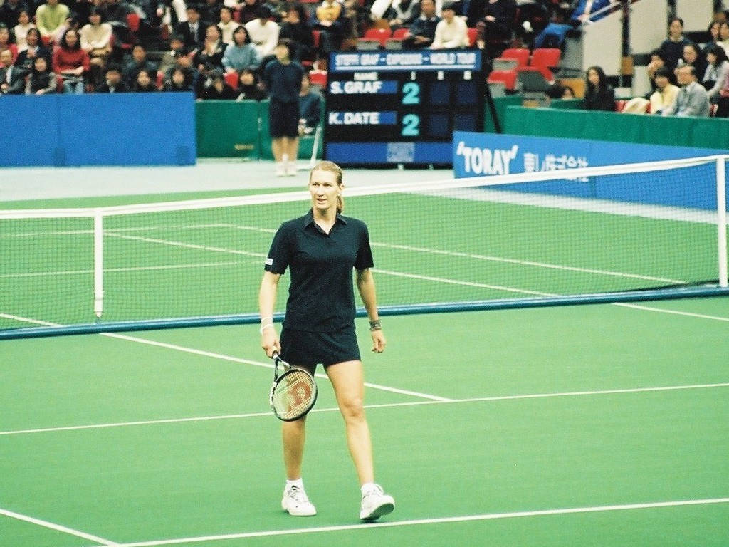 Steffi Graf Walking In The Court Wallpaper