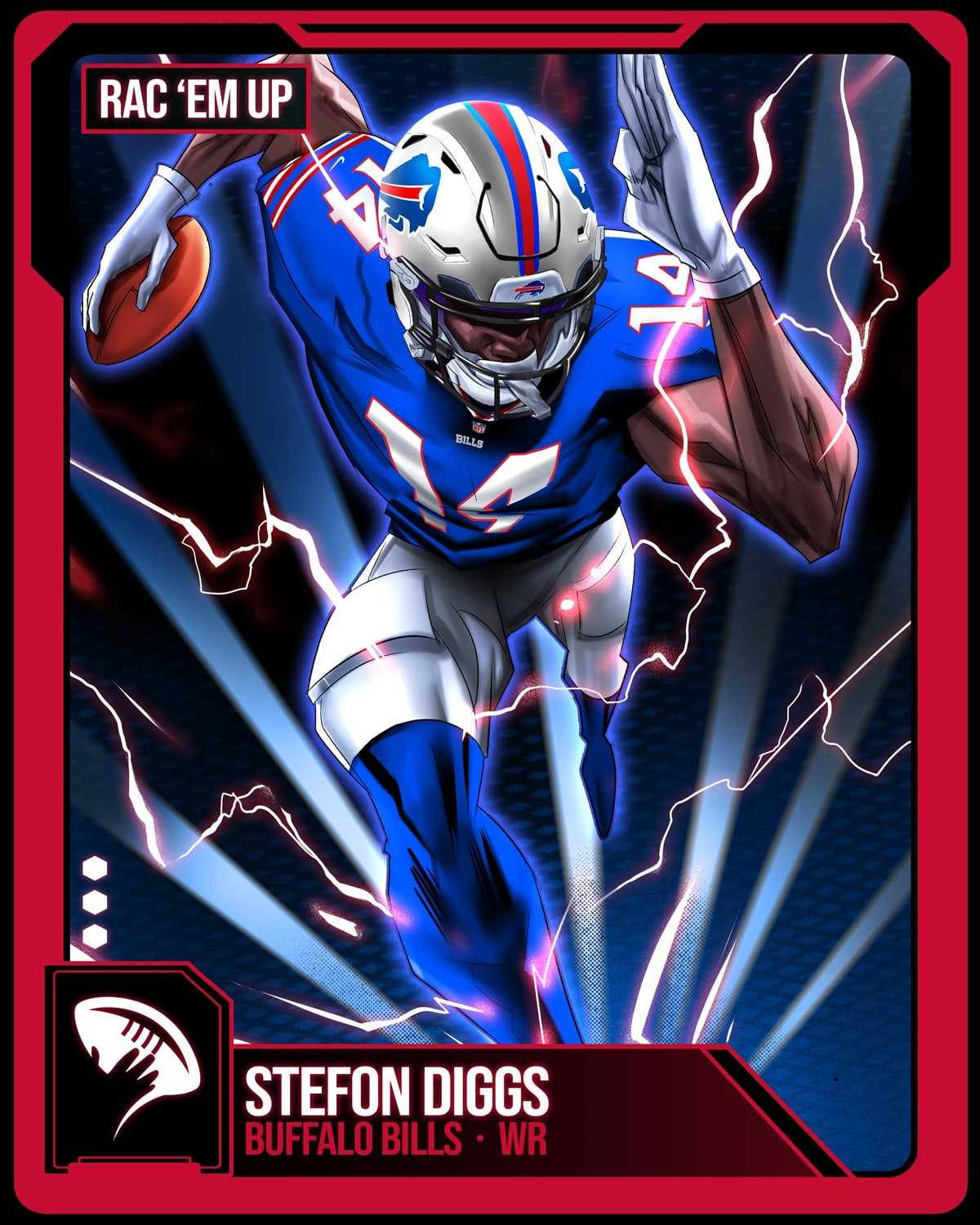 Stefon Diggs Card Artwork Wallpaper