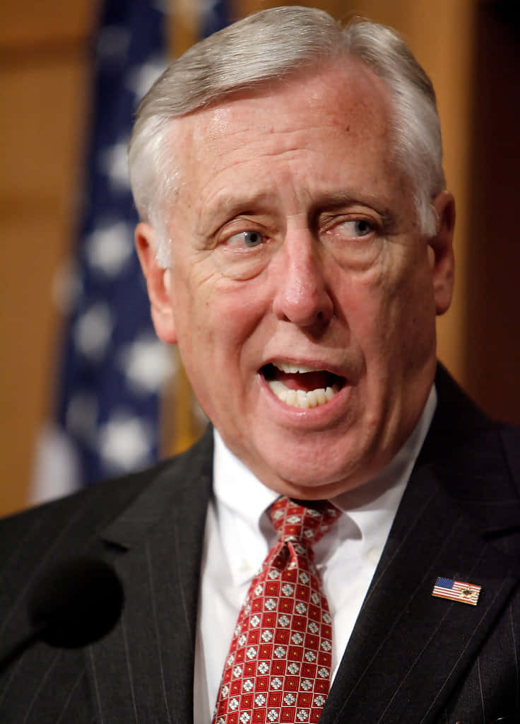 Steny Hoyer Smirking And Talking Wallpaper