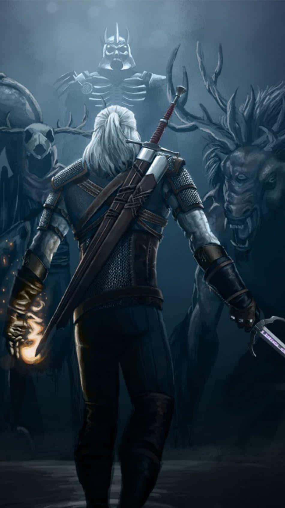 Step Into The Universe Of Witcher 3 With Your Phone Wallpaper