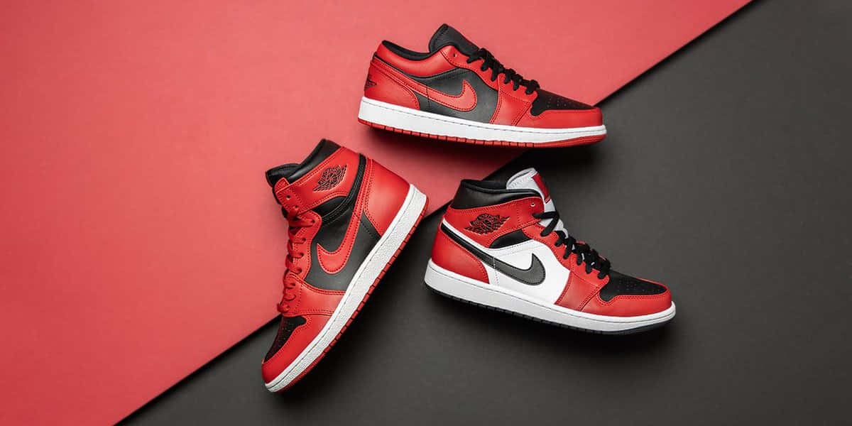 Step Up Your Shoe Game With The Iconic Air Jordan 1 Wallpaper