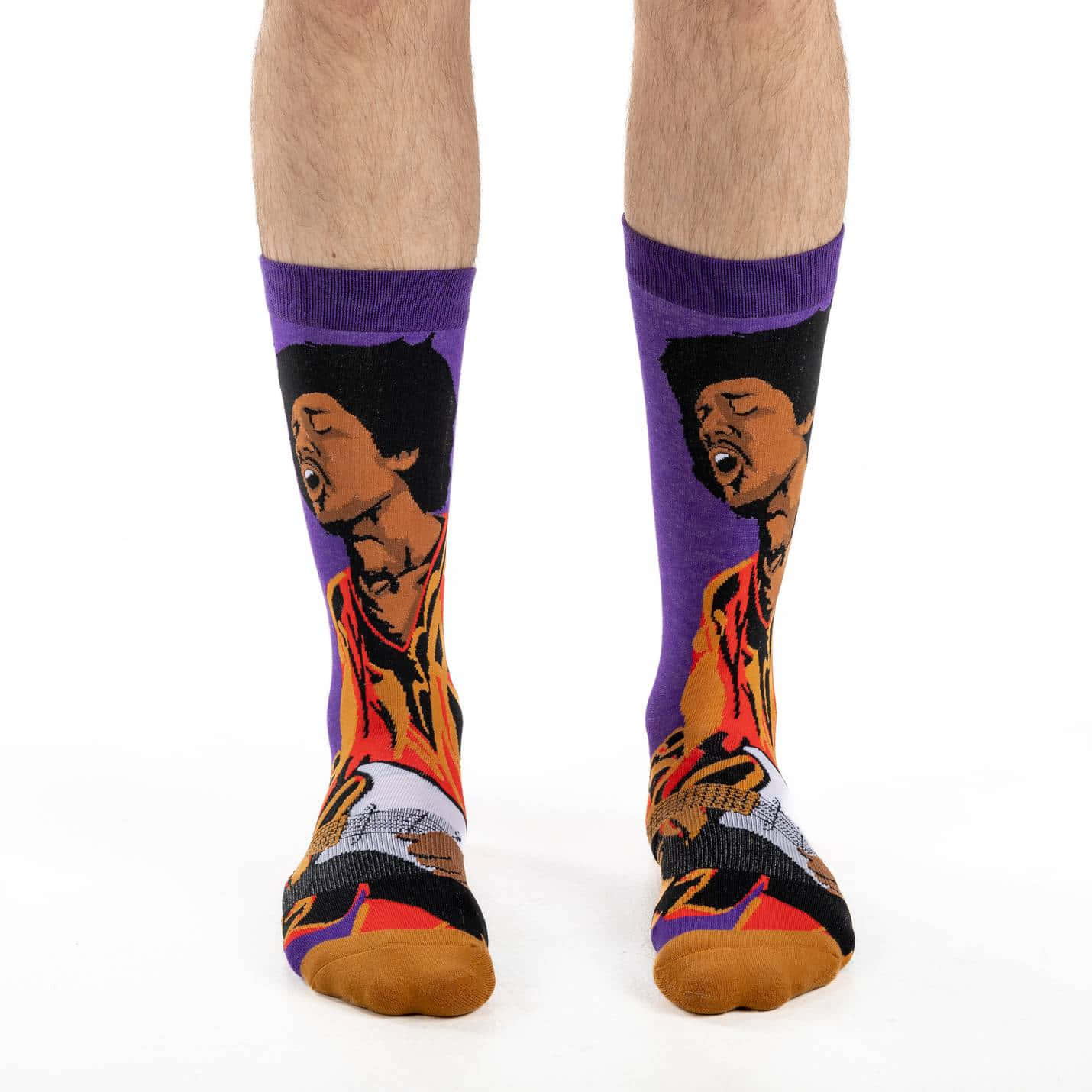 Step Up Your Style With A Pair Of Purple Socks! Wallpaper