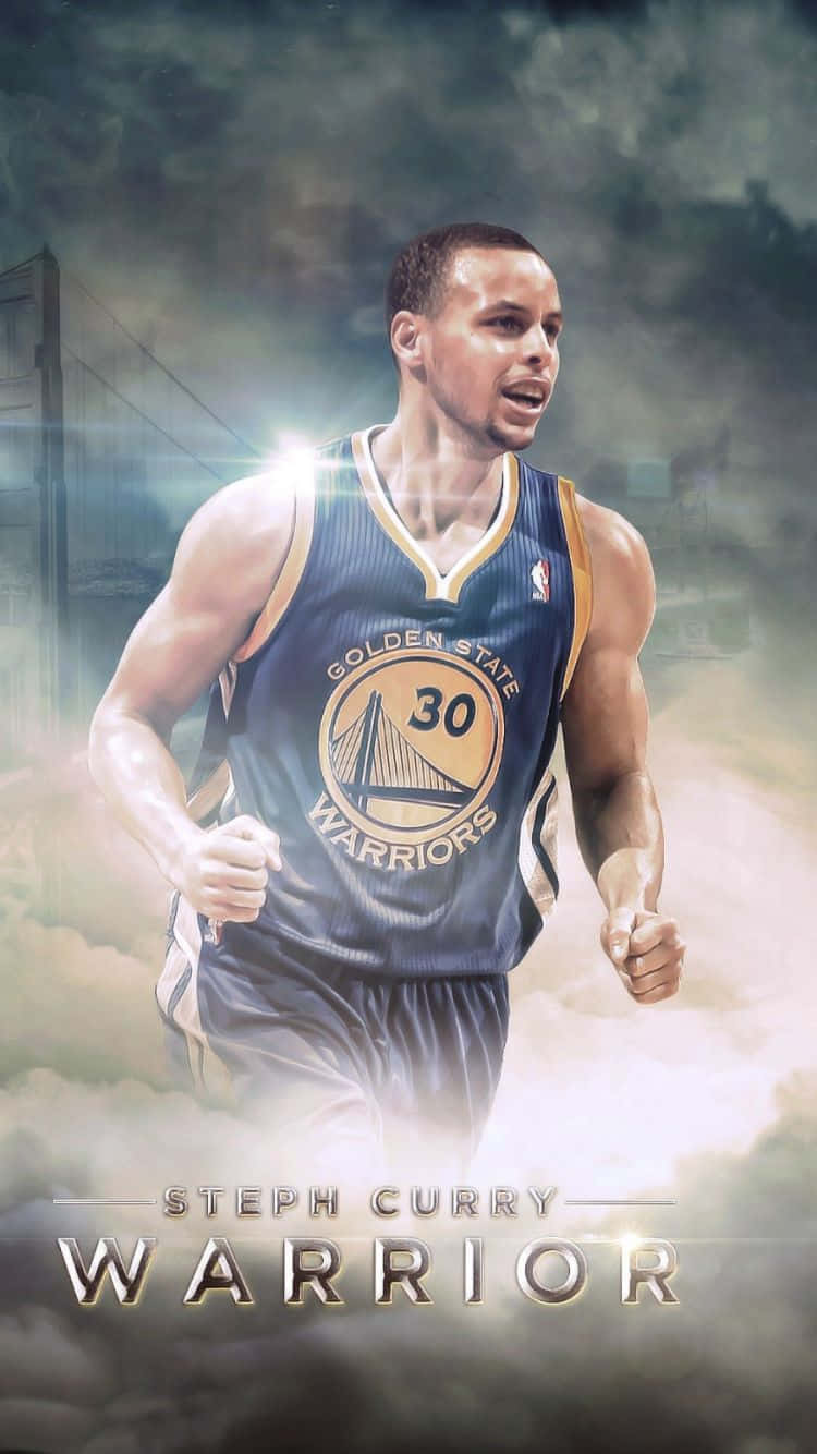 Stephen Curry Cool Warrior Graphic Design Wallpaper