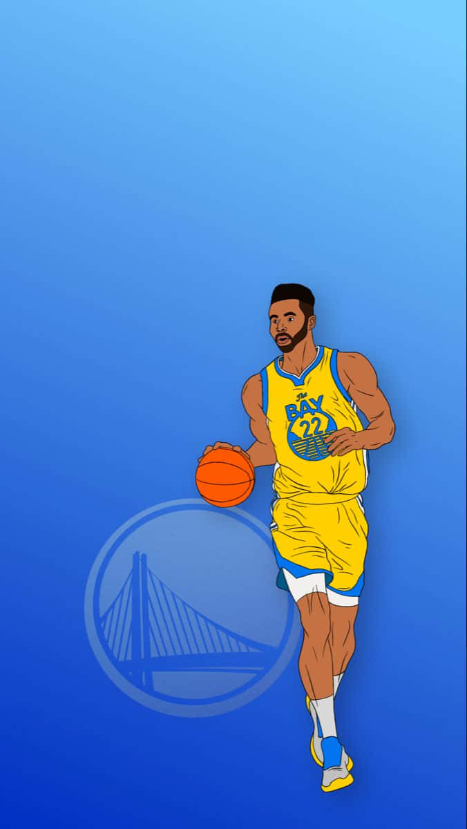 Stephen Curry Having An Awesome Basketball Adventure Wallpaper