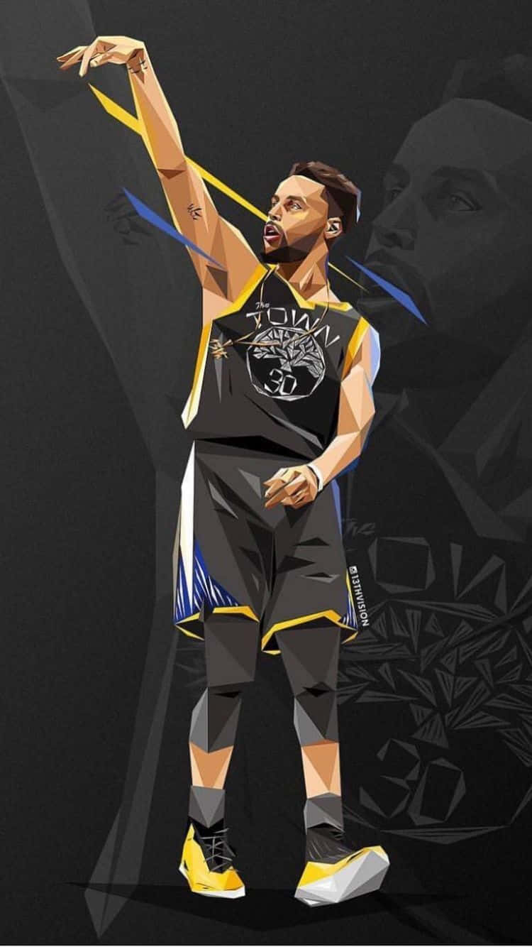 Stephen Curry Is Shooting Hoops Wallpaper