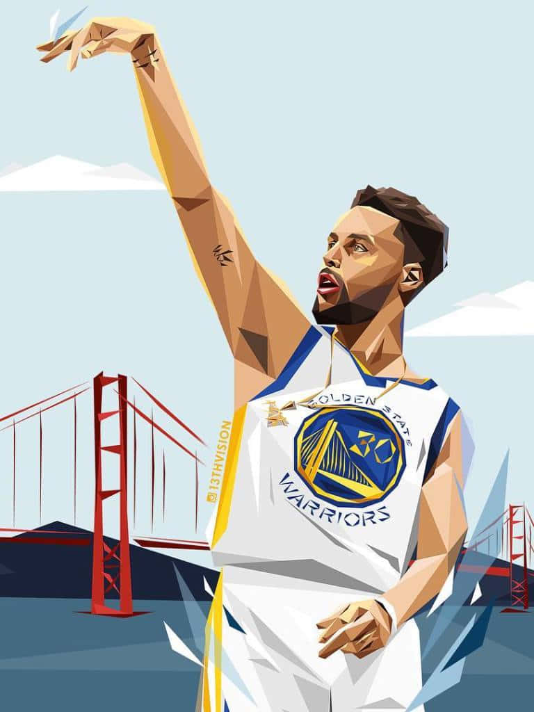 Stephen Curry Overtaking His Defenders Wallpaper