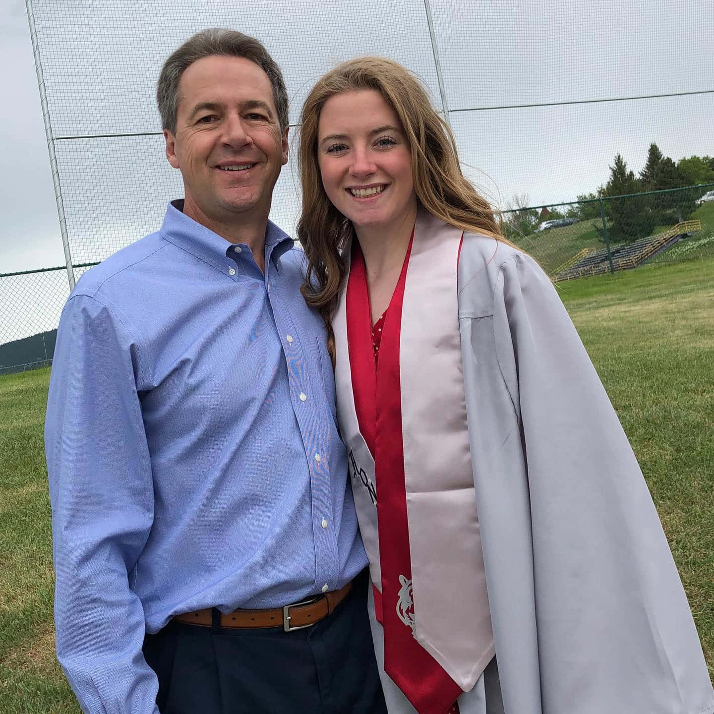 Steve Bullock With His Daughter Wallpaper