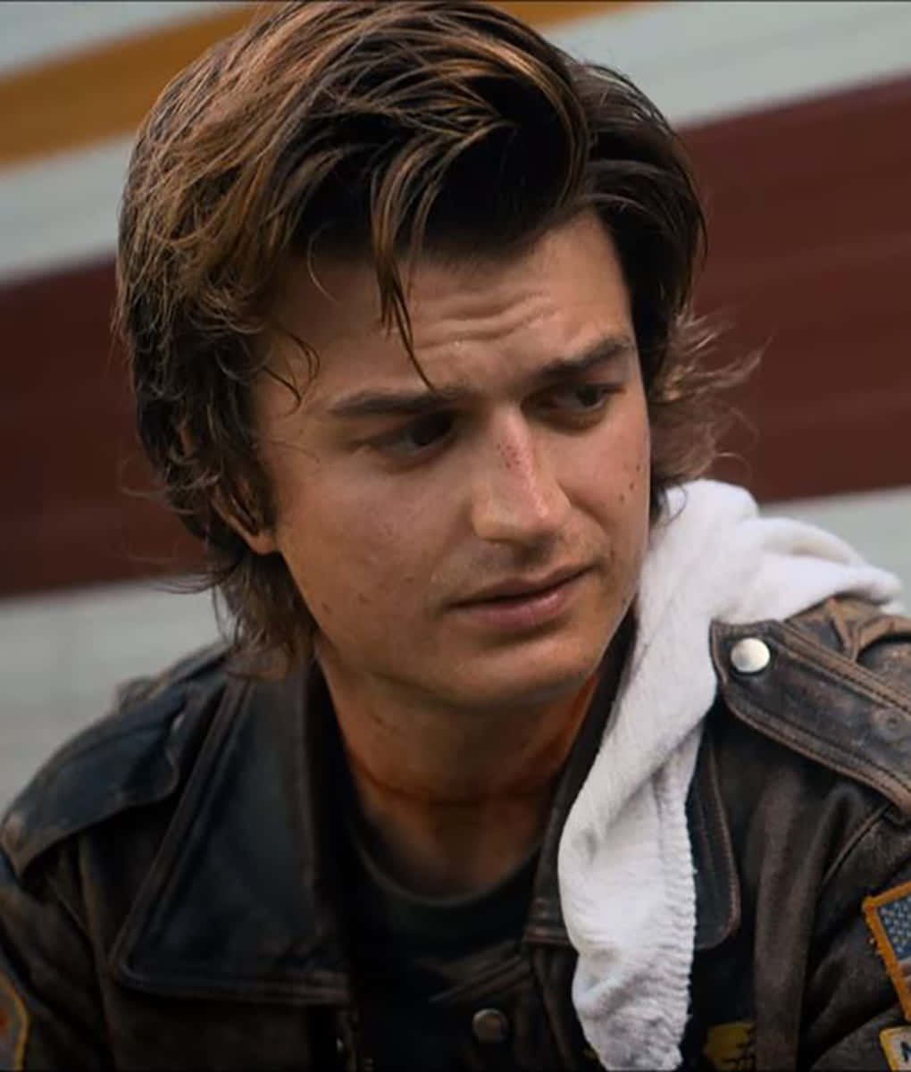 Steve Harrington Stranger Things Leather Jacket Wallpaper