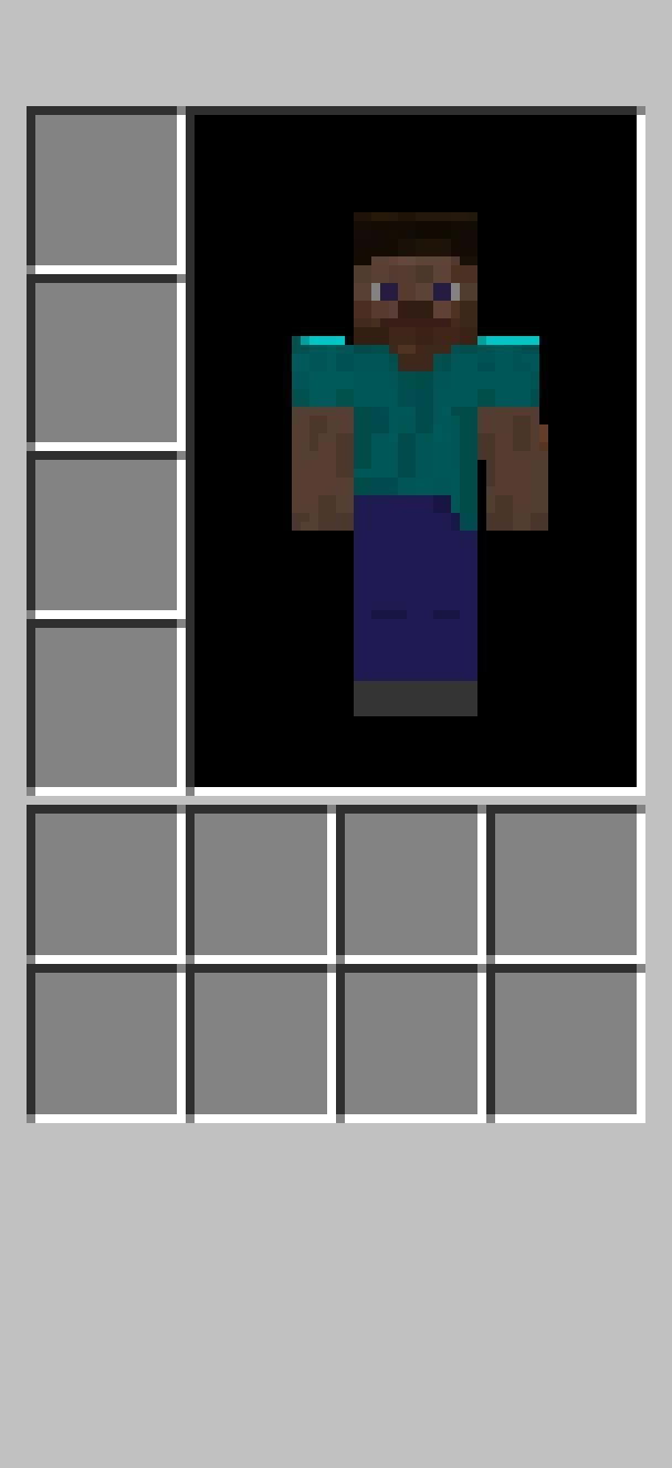 Steve On Minecraft Inventory Wallpaper