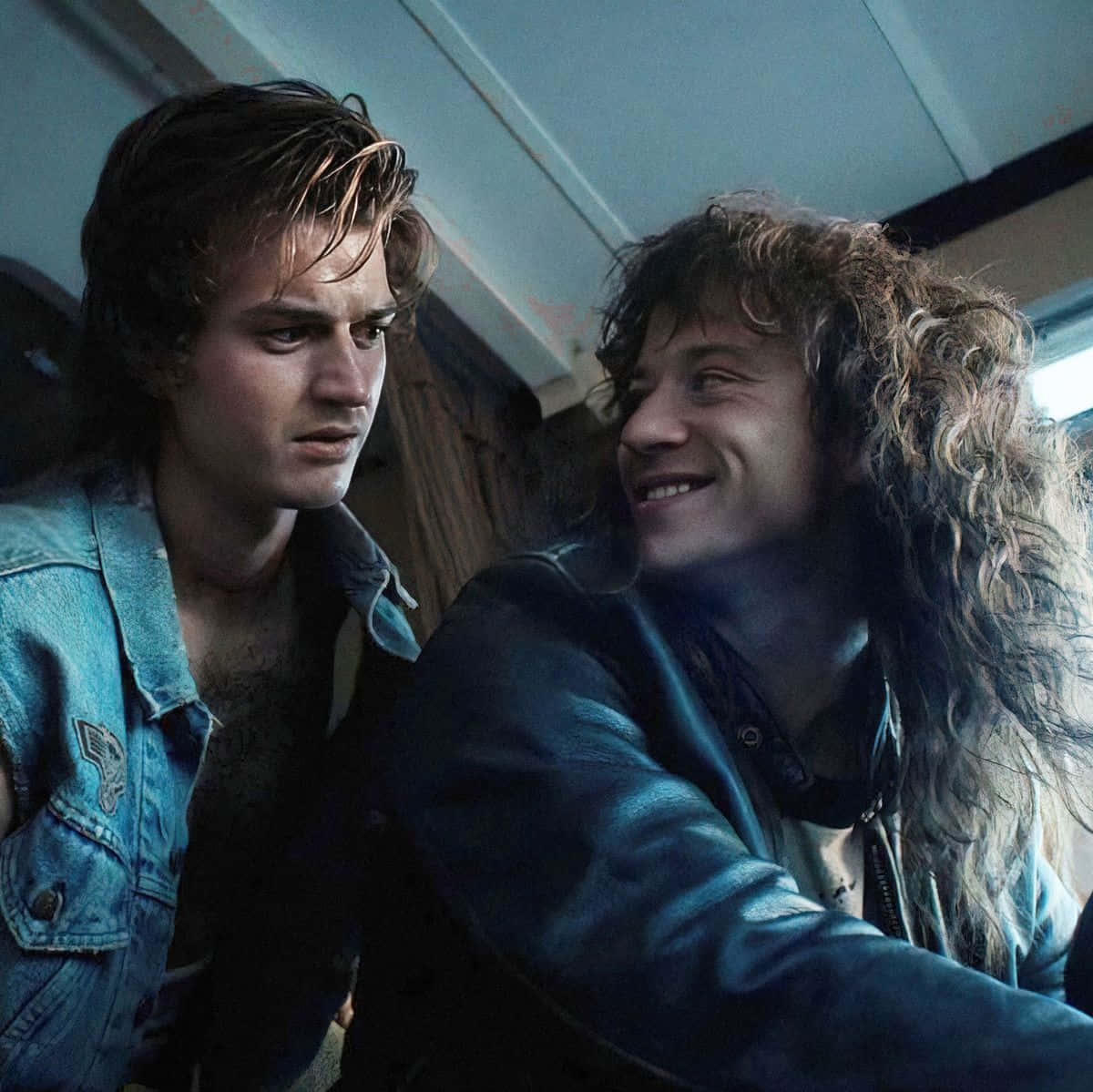 Steveand Eddie Stranger Things Moment Wallpaper