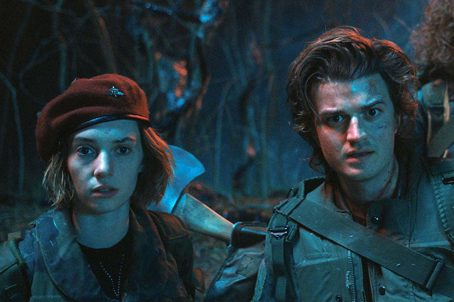 Steveand Robin Stranger Things Adventure Wallpaper