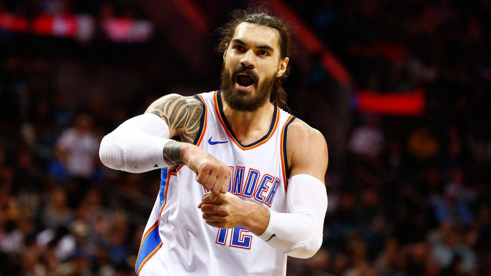 Steven Adams Okc Thunder Center 12 Wallpaper