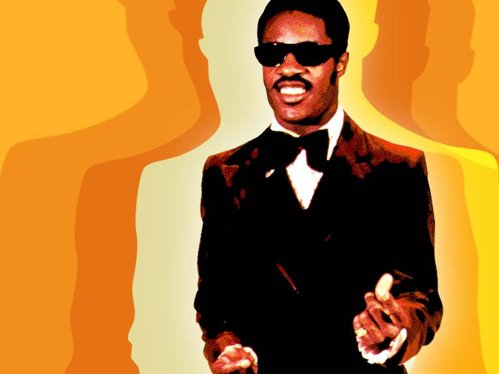 Stevie Wonder Yellow Shadows Wallpaper