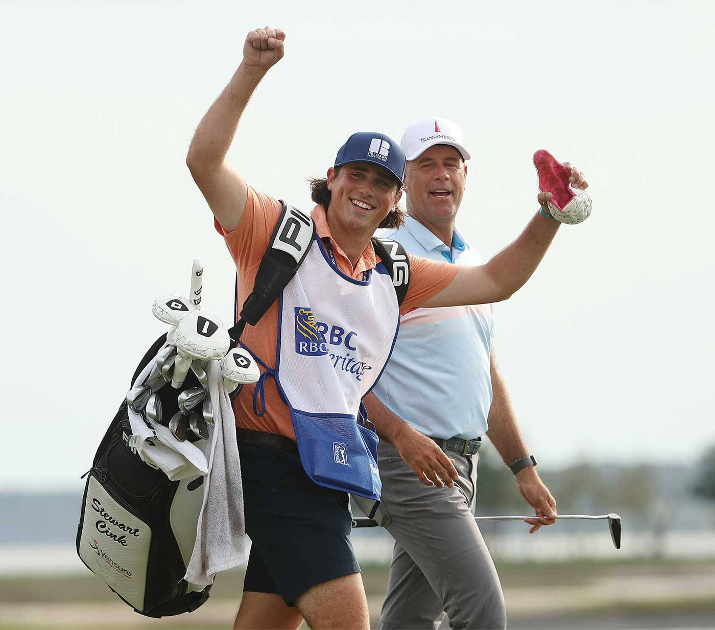 Stewart Cink Strolling With Son Wallpaper