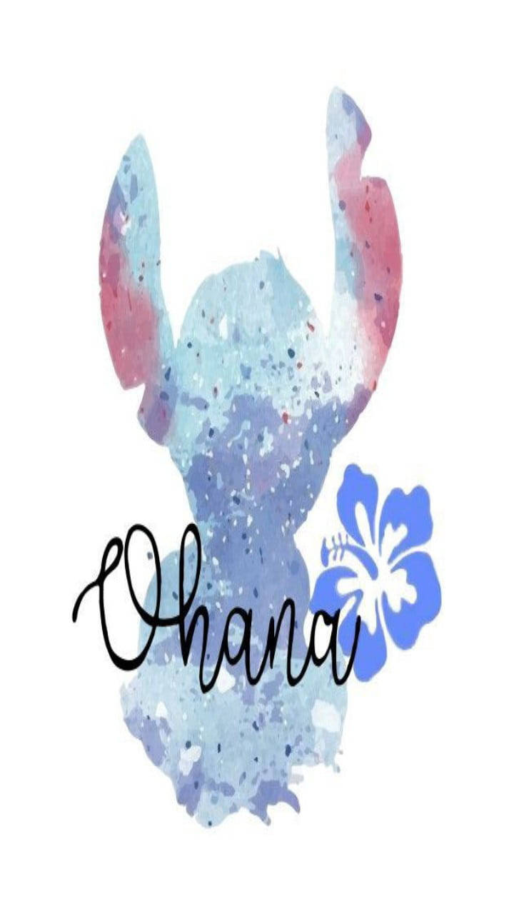 Stitch Ohana Creative Abstract Wallpaper