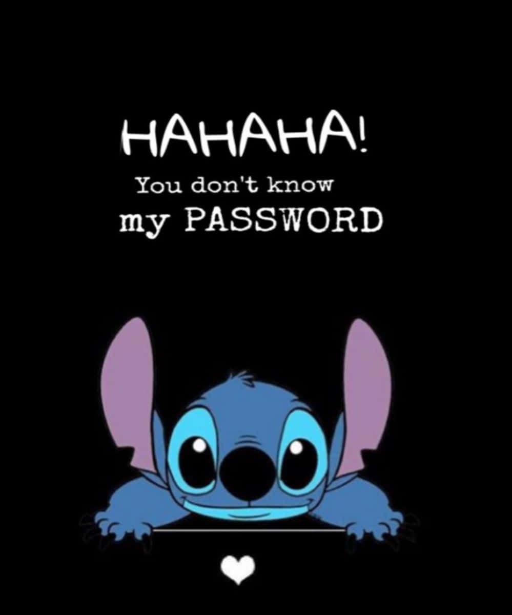 Stitch Password Security Humor Wallpaper