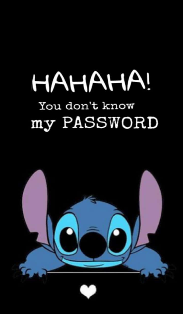 Stitch Password Taunt Lock Screen Wallpaper