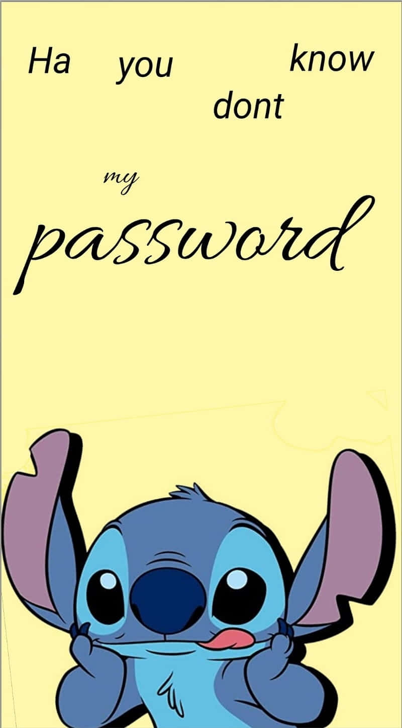 Stitch Secure Password Meme Wallpaper