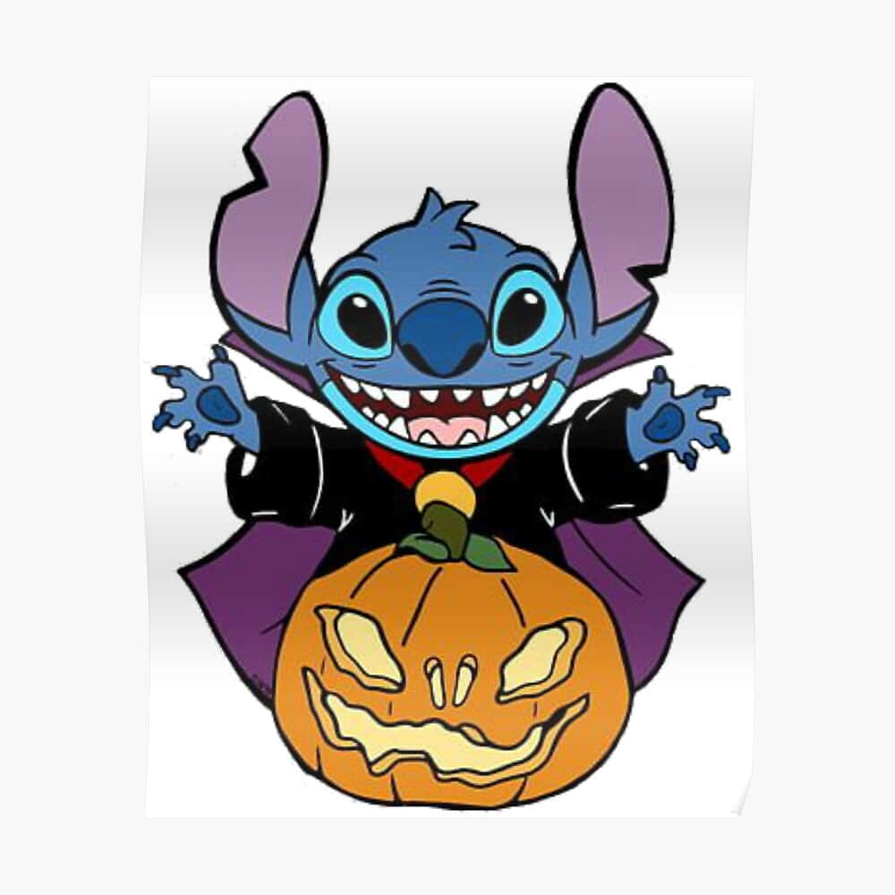 Stitch The Sock Puppet Halloween Poster Wallpaper