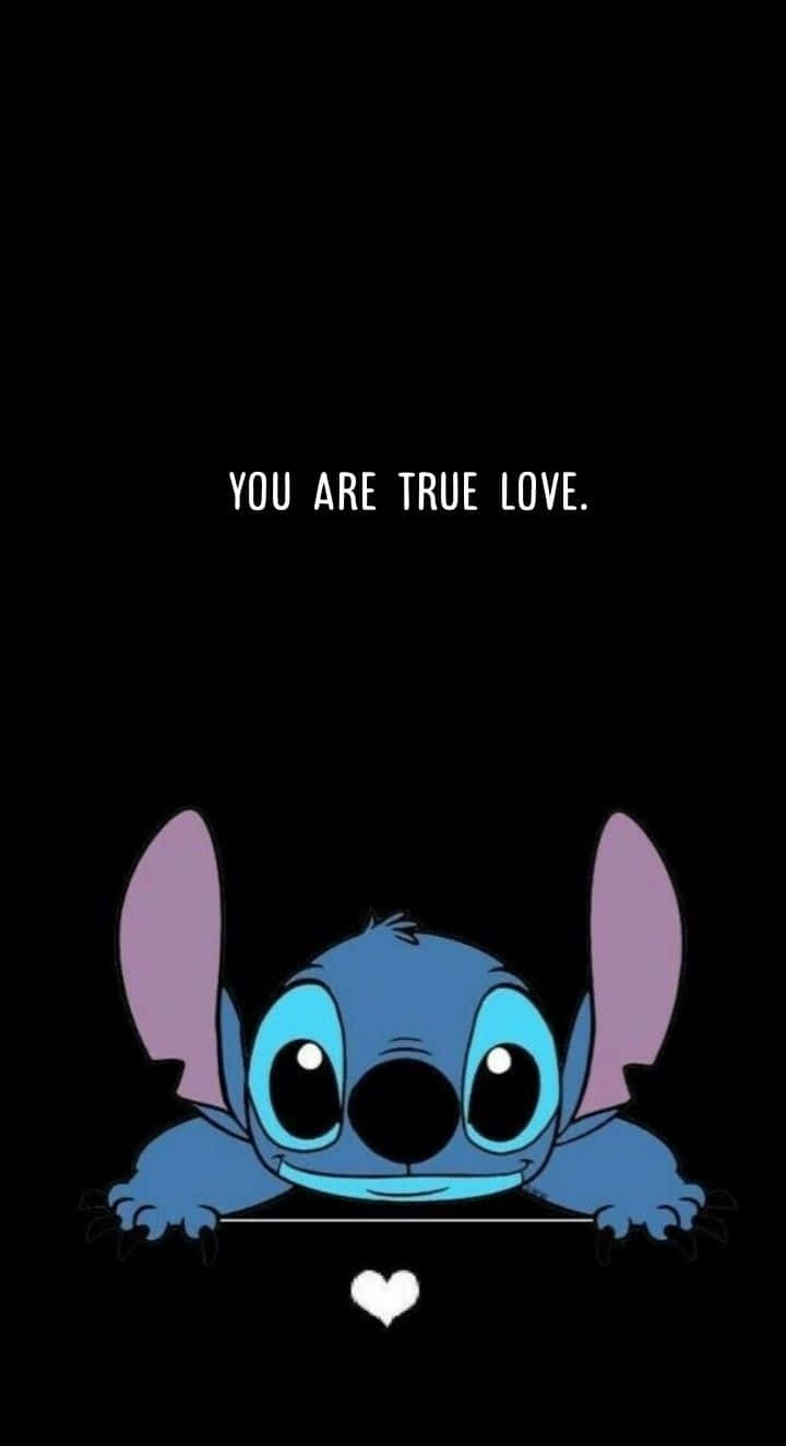 Stitch True Love Graphic Wallpaper