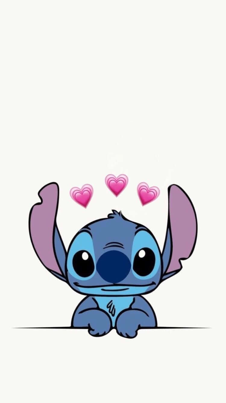 Stitch Valentines Day Love Wallpaper