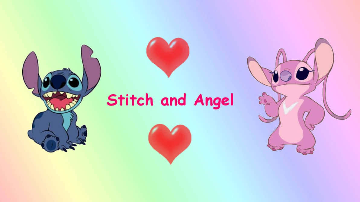 Stitchand Angel Love Wallpaper