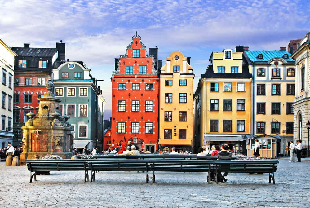 Stockholm Stortorget Square Wallpaper