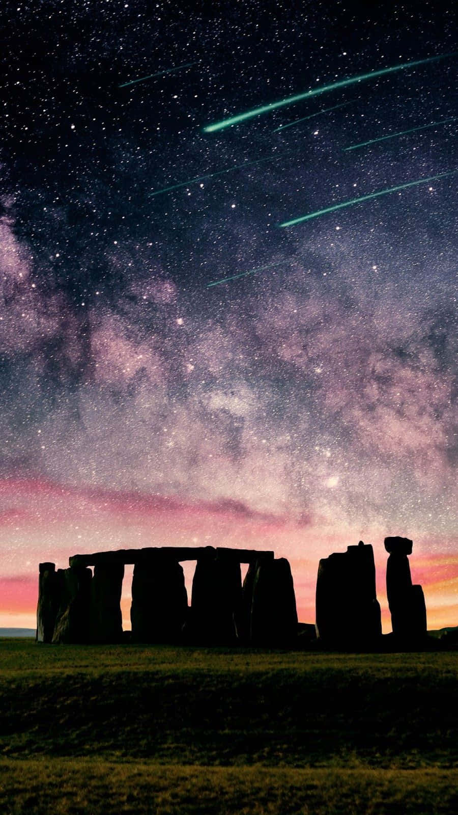 Stonehenge Under The Starry Sky Wallpaper