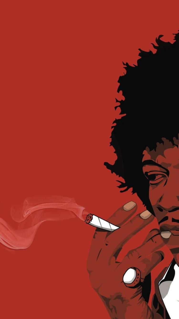 Stoner Iphone Red Art Wallpaper