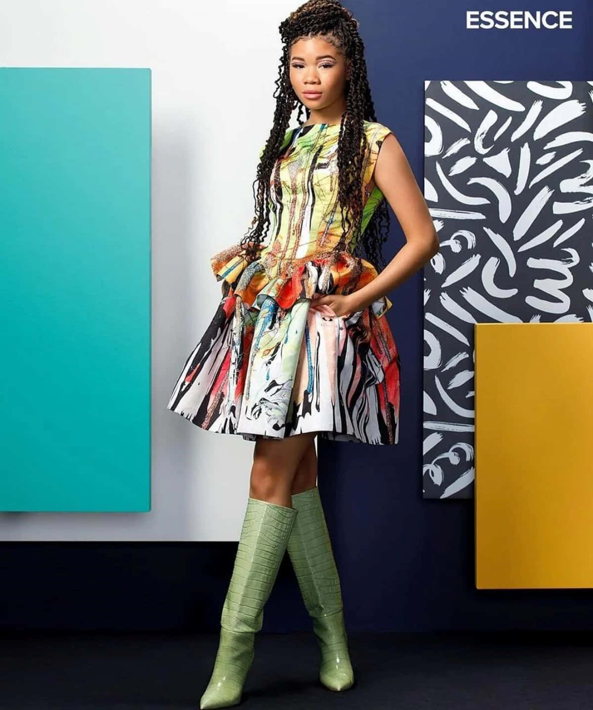 Storm Reid Essence Magazine Fashion Shoot Wallpaper