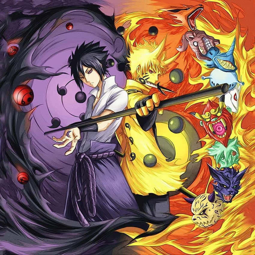 Story By Arcs: Old Sasuke Fights The Uchiha Clan Wallpaper