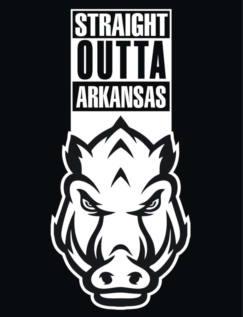 Straight Outta Arkansas Razorbacks Wallpaper