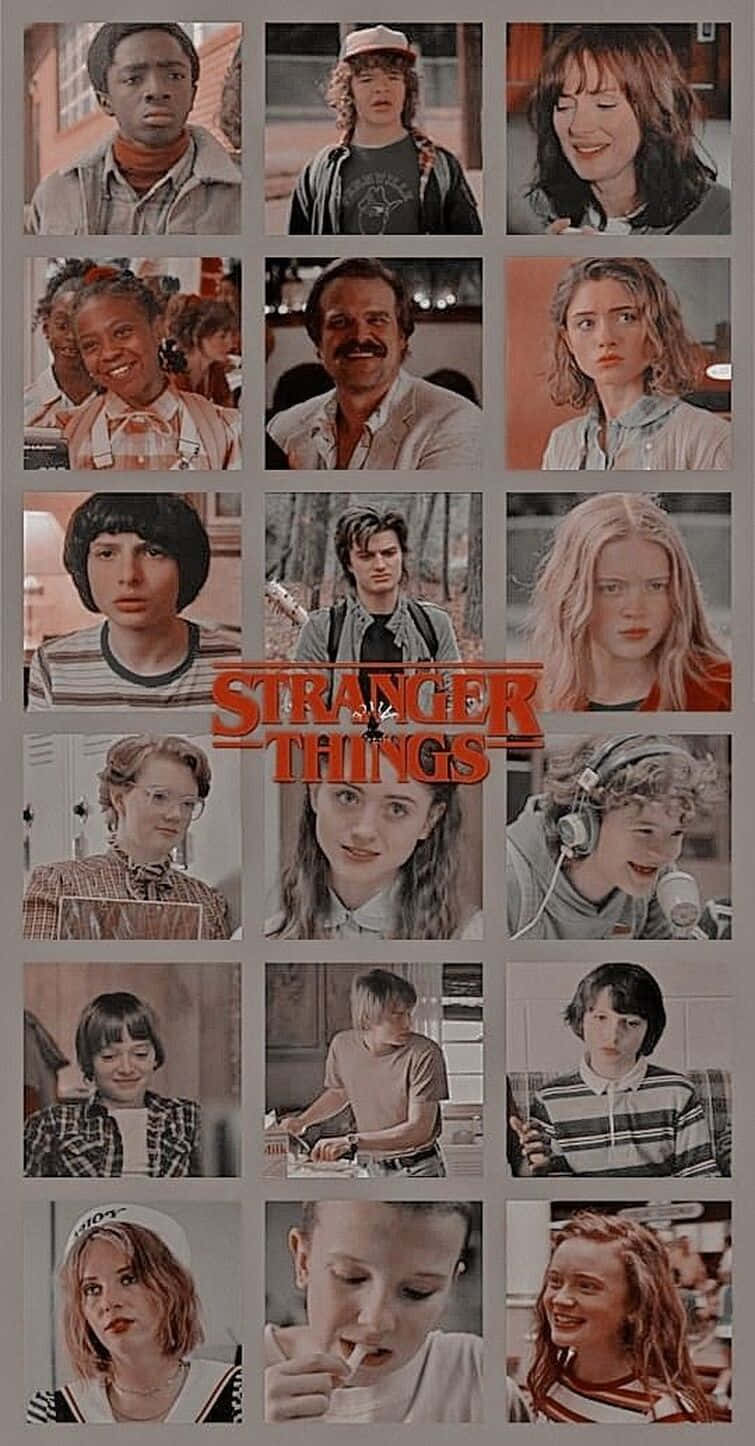 Stranger Things Girly Collage Wallpaper