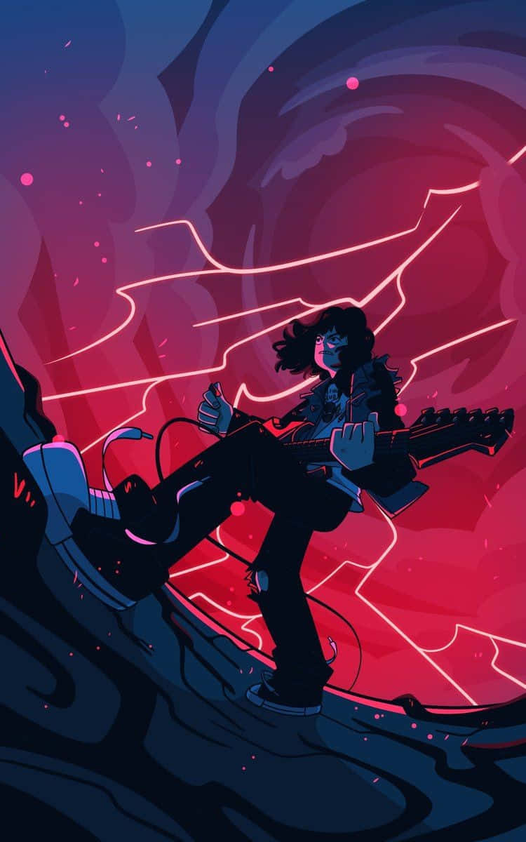 Stranger Things Guitar Solo Wallpaper