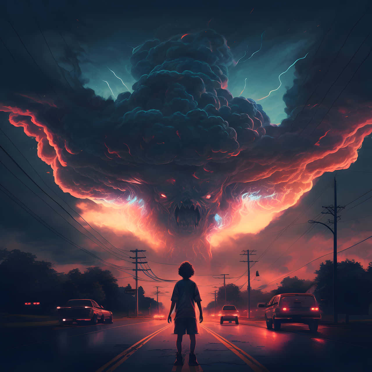 Stranger Things Monstrous Sky Wallpaper