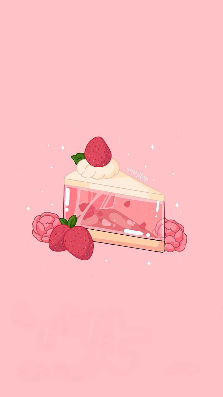 Strawberry Shortcake Delight Wallpaper