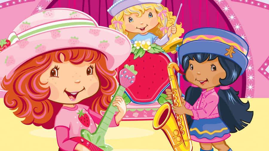 Strawberry Shortcake Friends Musical Aesthetic Wallpaper