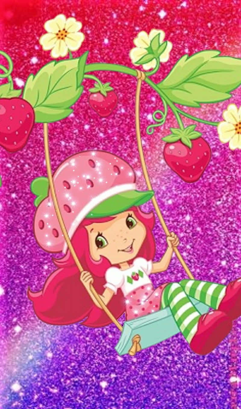 Strawberry Shortcake Swingingon Vine Wallpaper