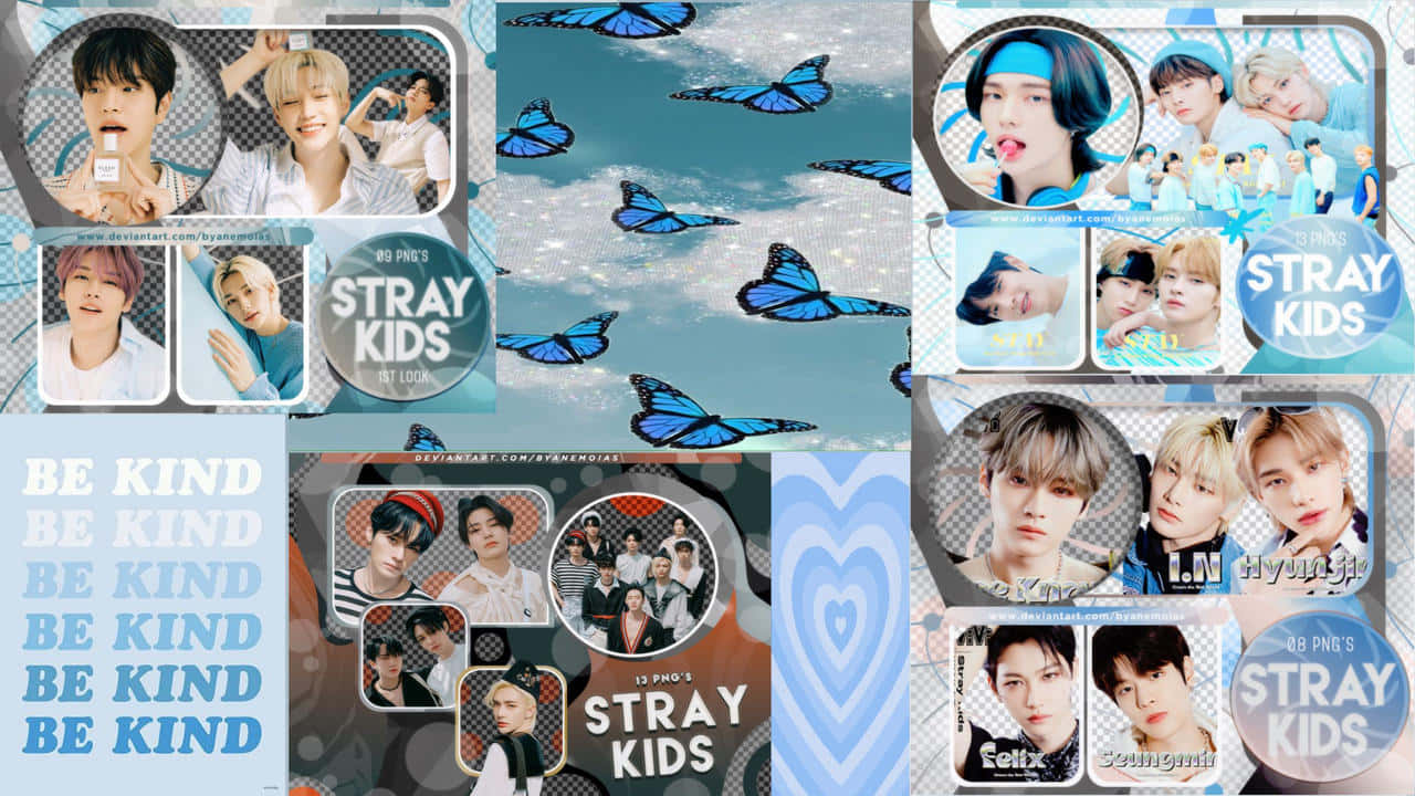 Stray Kids Collage Aesthetic Wallpaper Wallpaper