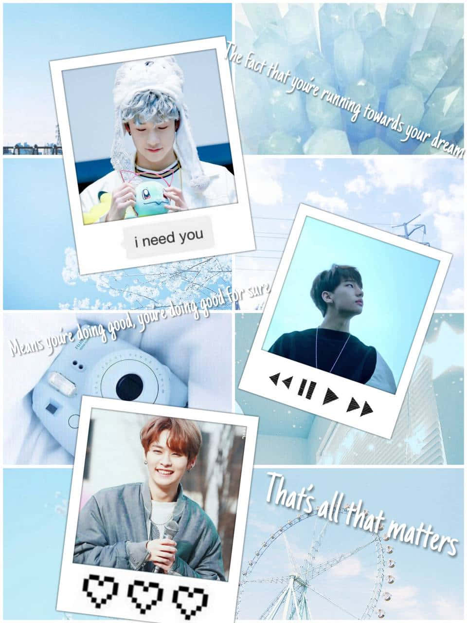 Stray Kids_ Inspiring Dreams Collage Wallpaper