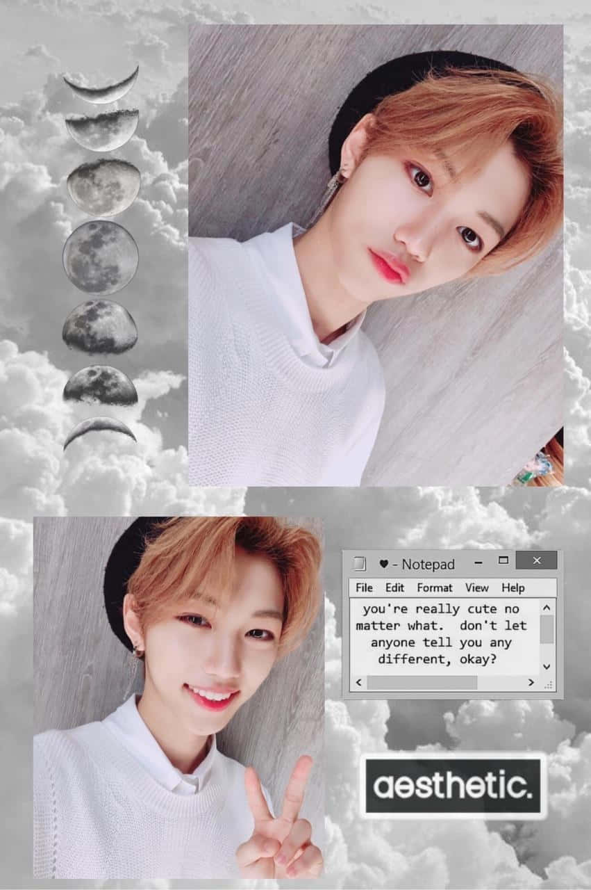 Stray Kids Moonlit Smile Aesthetic Wallpaper