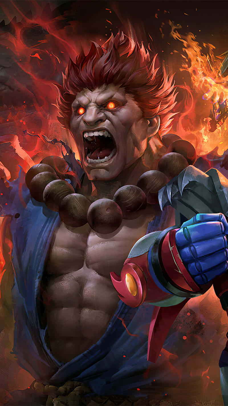 Street Fighter Akuma Fury Wallpaper