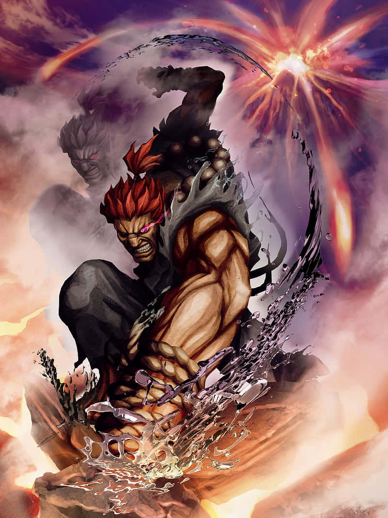 Street Fighter Akuma Power Unleashed Wallpaper