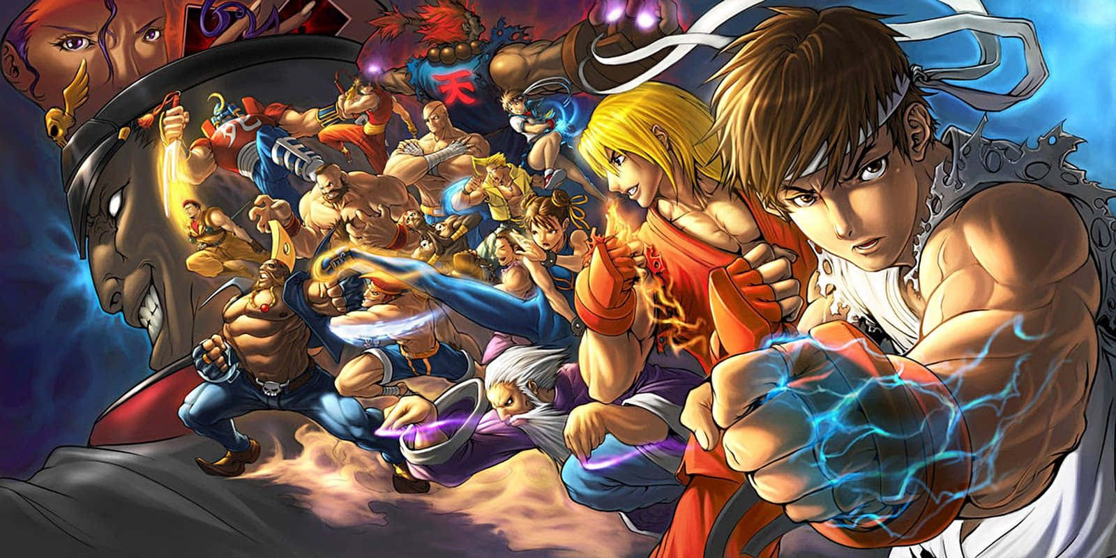 Street Fighter Alpha Epic Battle Artwork Wallpaper