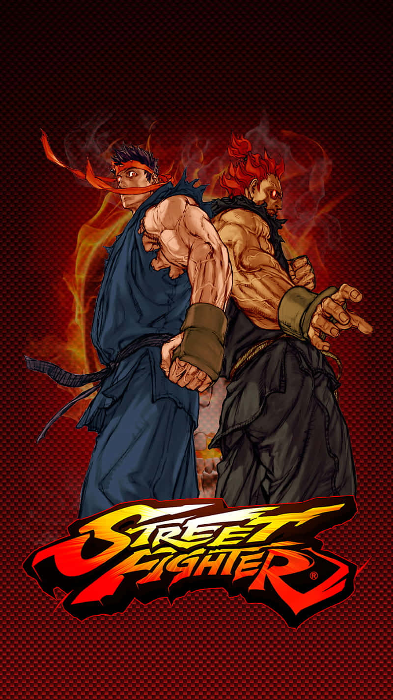 Street Fighter Alpha Ryu Akuma Showdown Wallpaper