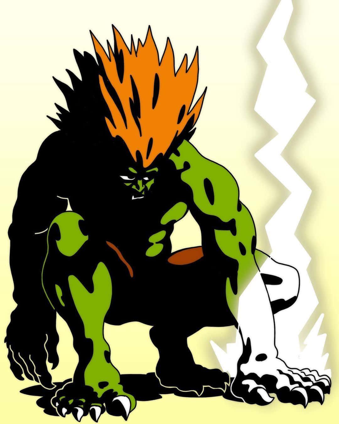 Street Fighter Blanka Electric Thunder Wallpaper