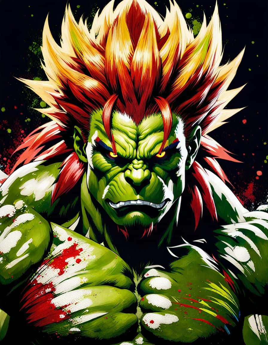 Street Fighter Blanka Fierce Stance Wallpaper