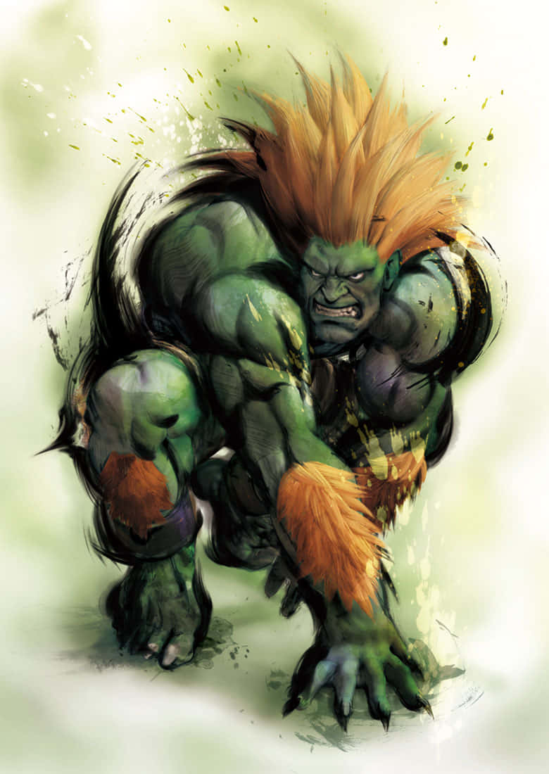 Street Fighter Blanka Fierce Stance Wallpaper