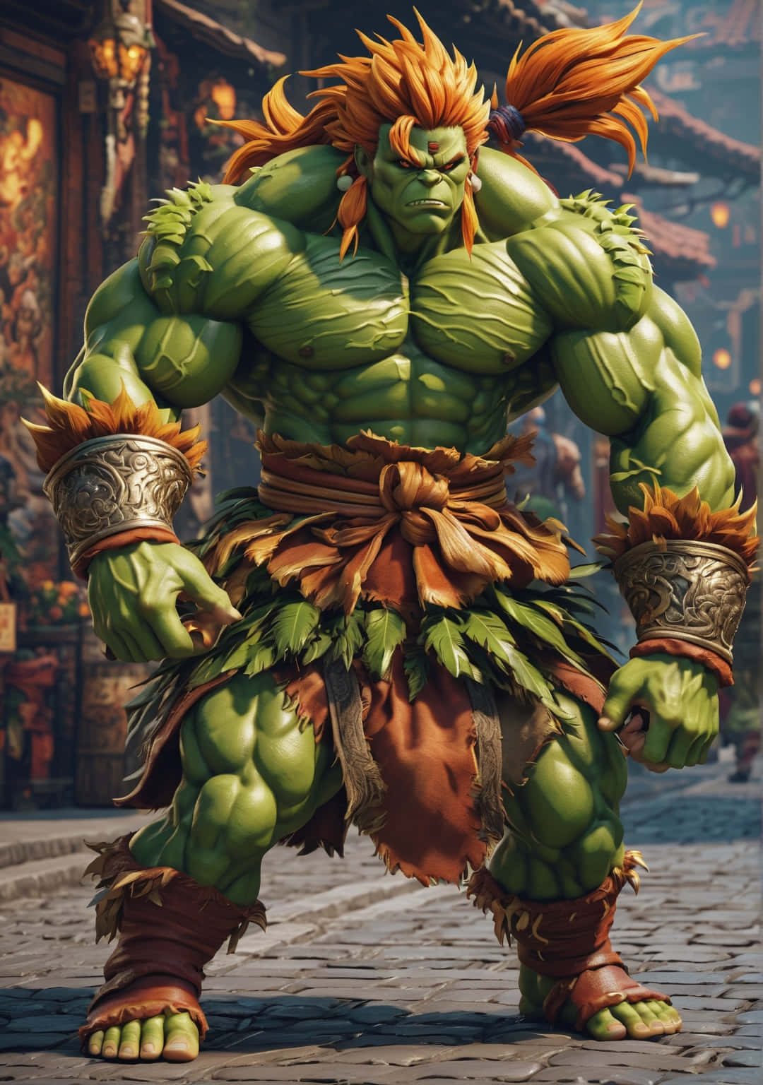 Street Fighter Blanka Powerful Stance Wallpaper