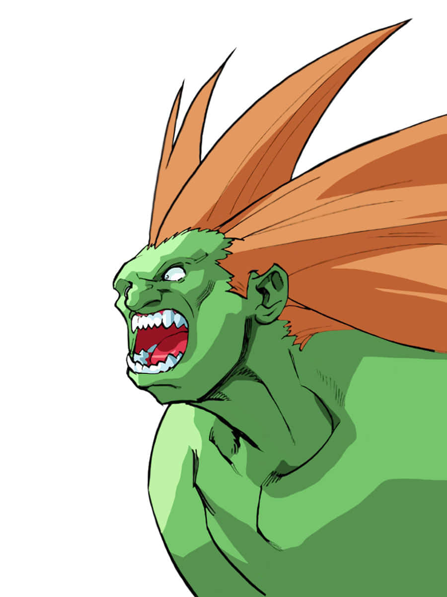 Street Fighter Blanka Roaring Wallpaper